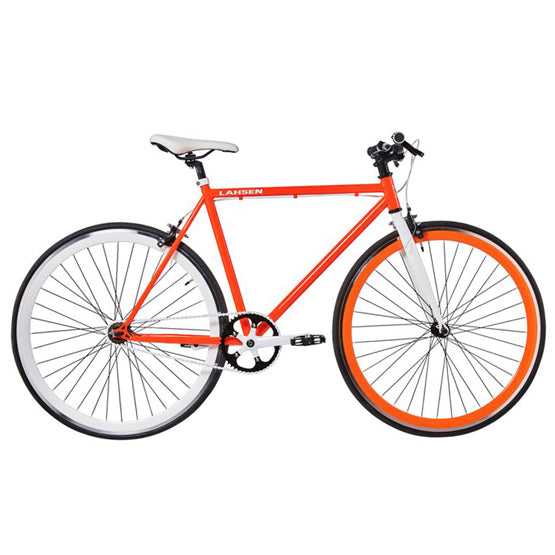 BICICLETA URBANA FIXIE LAHSEN ARO 28/700 NARANJA