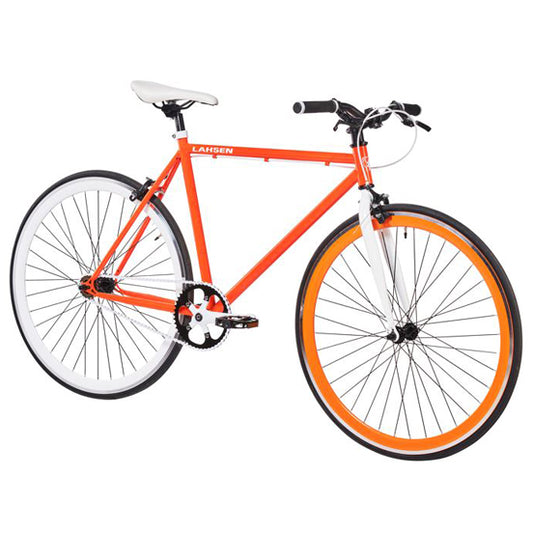 BICICLETA URBANA FIXIE LAHSEN ARO 28/700 NARANJA
