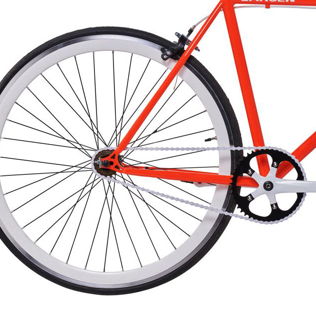 BICICLETA URBANA FIXIE LAHSEN ARO 28/700 NARANJA